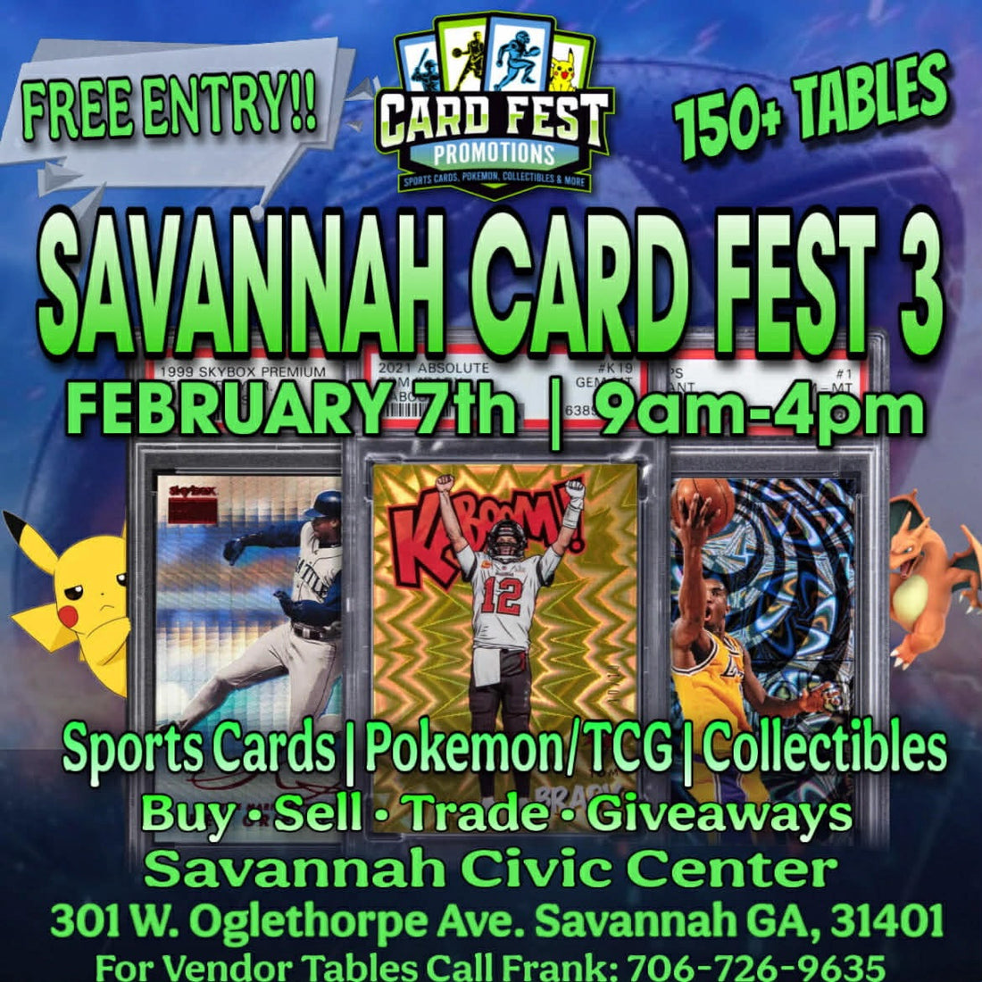 Savannah Card Fest Feb. 7th Savannah Civic Center